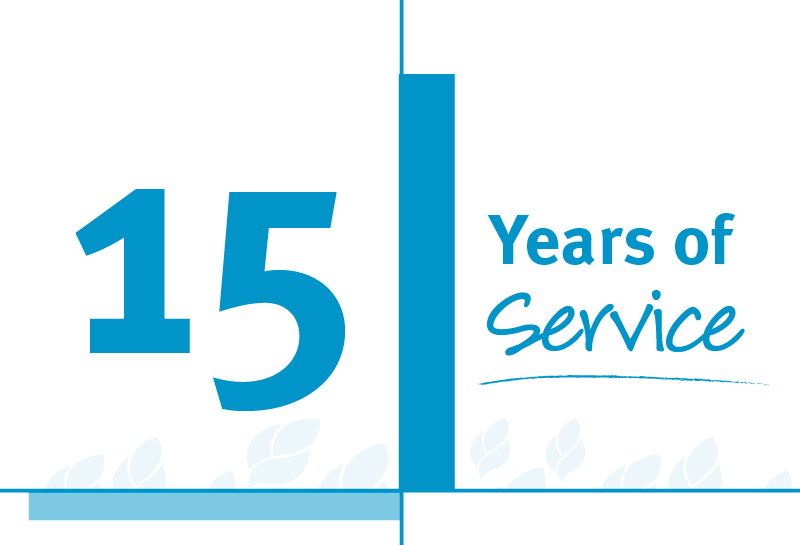15 years of service