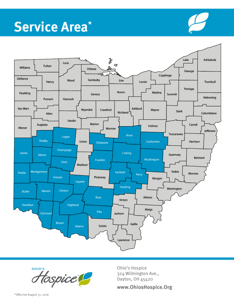 Ohio's Hospice Service Areas