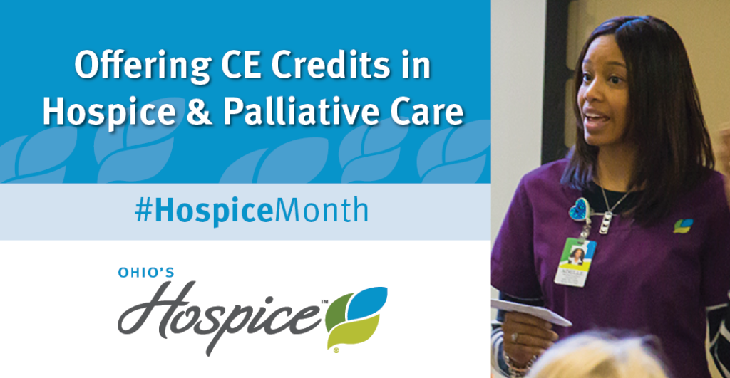 #HospiceMonth free educational classes for clinicians.