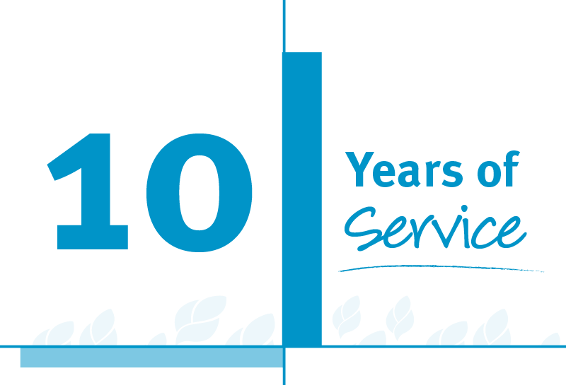 10 years of service