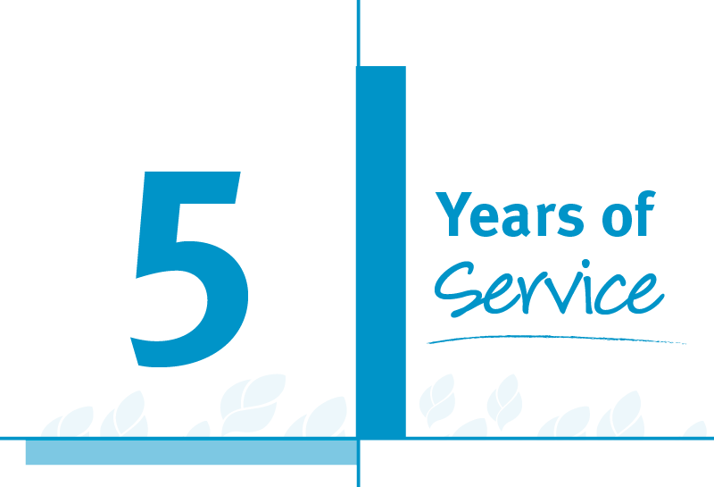 5 years of service