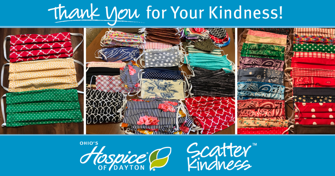 Thank You for Your Kindness! Face Masks Donation - Ohio's Hospice of Dayton