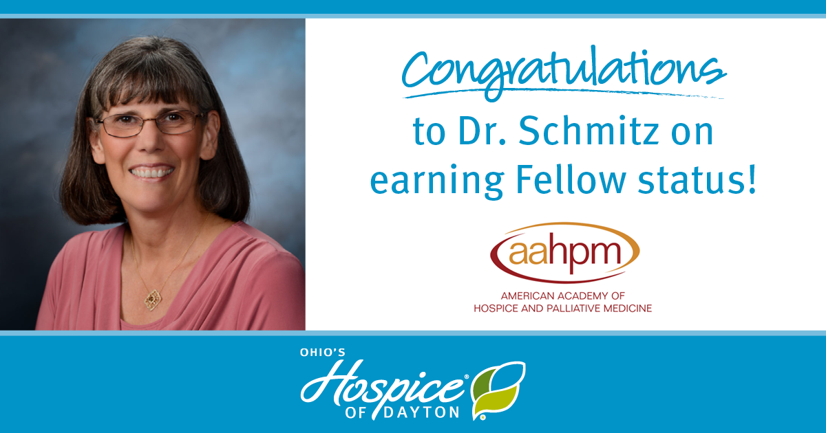 Congratulations to Dr. Schmitz on earning he rFellow status!