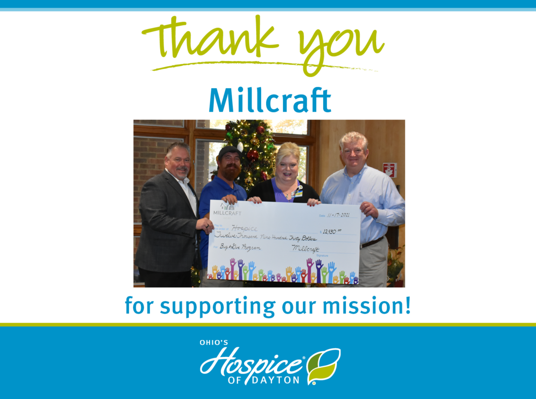 Thank you Millcraft for supporting our mission!