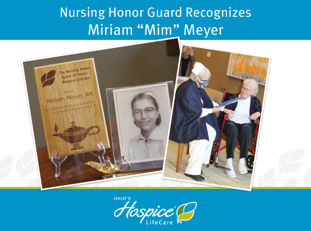 Nursing Honor Guard Recognizes Miriam 