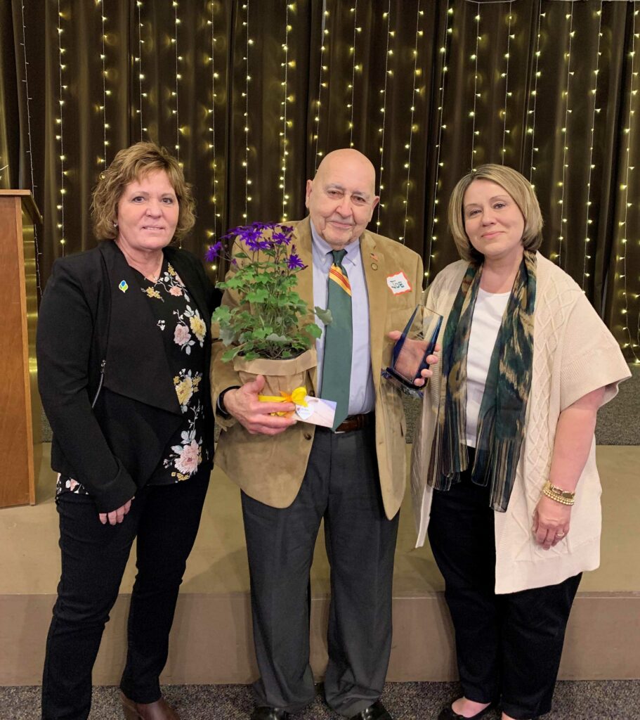 Ohio’s Hospice of Central Ohio presented Joe Machado of Baltimore, Ohio, with the Selma Markowitz Lifetime Achievement Award at its Volunteer Appreciation Open House on April 28. Pictured from left to right are Judy Moore, vice president of Clinical Care at Ohio’s Hospice of Central Ohio; Joe Machado, volunteer; and Renee Sparks, general manager/executive vice president of Ohio’s Hospice of Central Ohio.