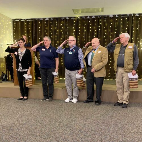 Ohio’s Hospice Of Central Ohio Recognized Members Of The American Pride® Veteran Care By Ohio’s Hospice Veteran Support Team For Their Dedication In Companioning And Conducting Veteran Recognition Ceremonies For Ohio's Hospice Of Central Ohio Veteran Patients. They Were Recognized At The Not-for-profit Hospice’s Volunteer Appreciation Open House On April 28. Pictured From Left To Right Are Becky Randall, Karen Kinlin, Mike Havens, Joe Machado, And Joe Kennedy.