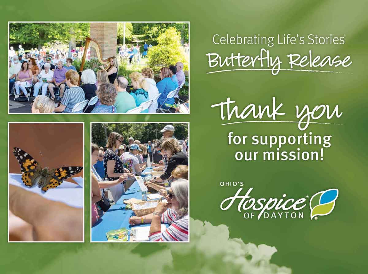 Ohio's Hospice of Dayton Celebrating Life's Stories Butterfly Release