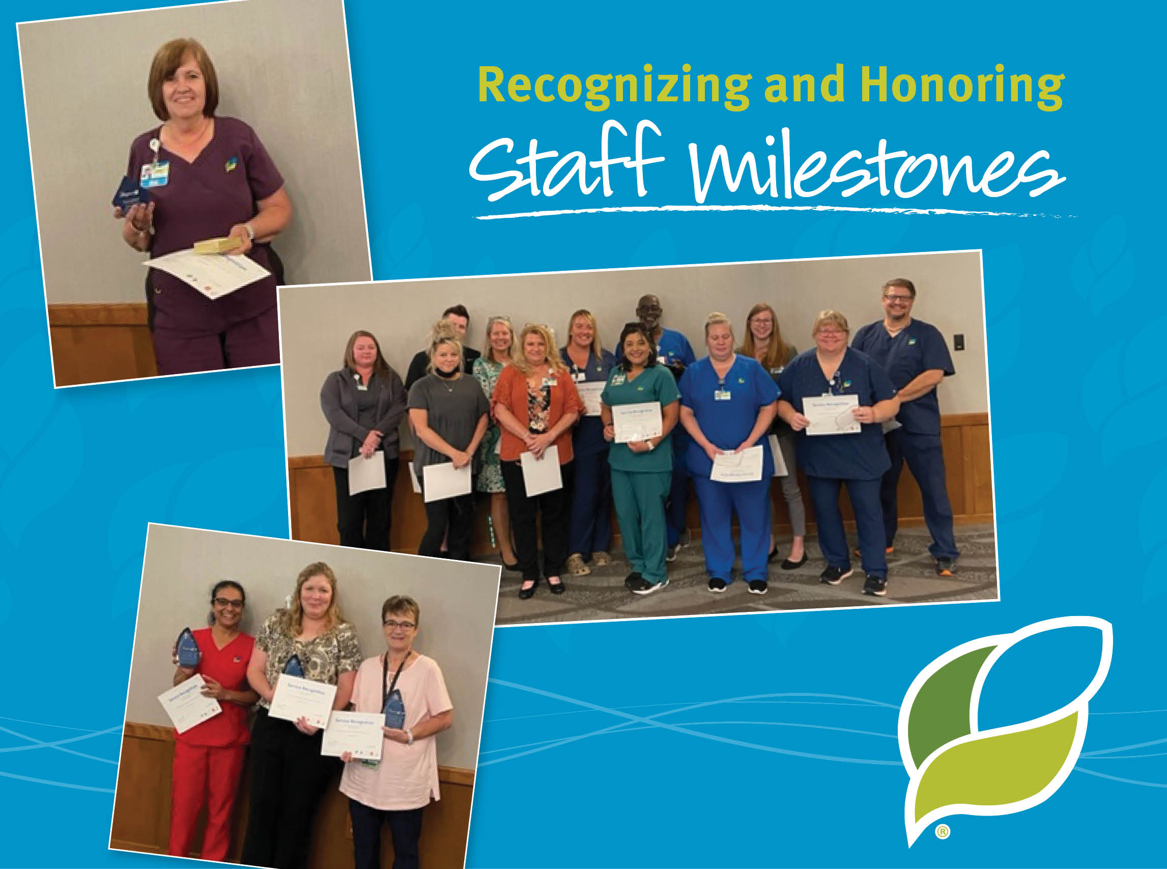 Ohio's Hospice of Central Ohio Staff Recognition of Service Milestones