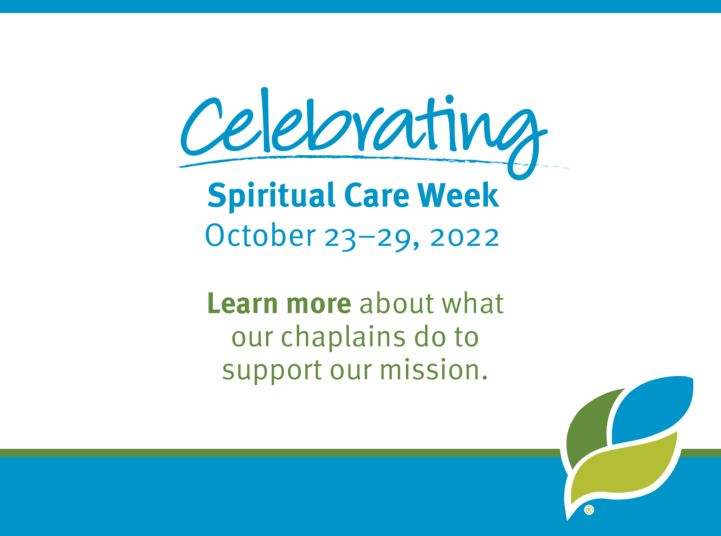 Celebrating Spiritual Care Week October 23-29, 2022