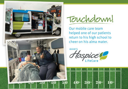 Touchdown! Our Mobile Care Team Helped One Of Our Patients Return To His High School To Cheer On His Alma Mater.