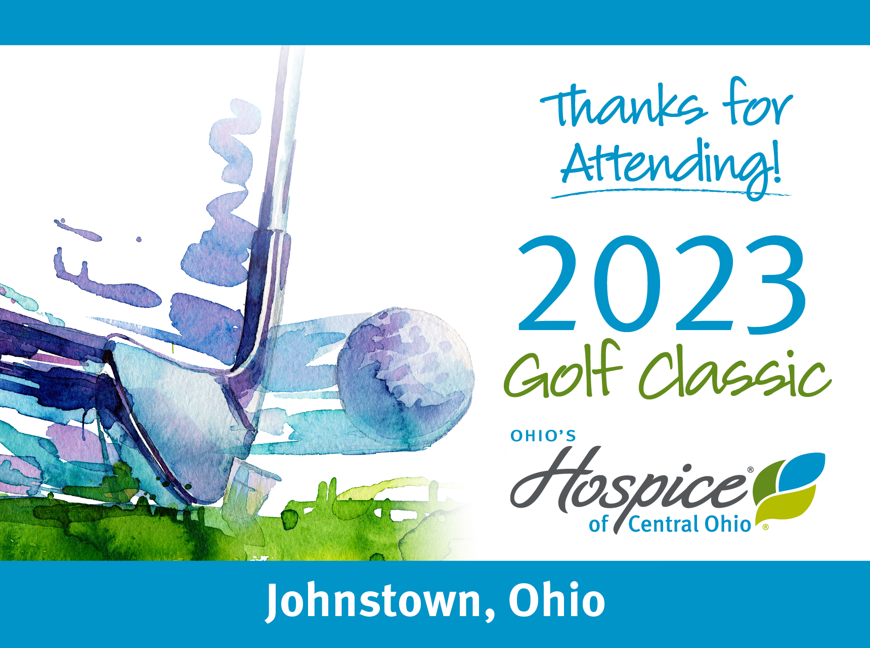 Thanks for attending! 2023 Golf Classic. Ohio's Hospice of Central Ohio. Johnstown, Ohio