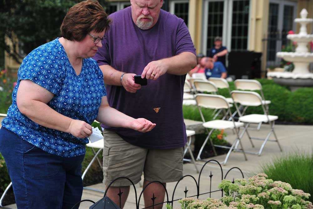 Ohio's Hospice of Central Ohio Butterfly Release 2023 Releasing butterflies