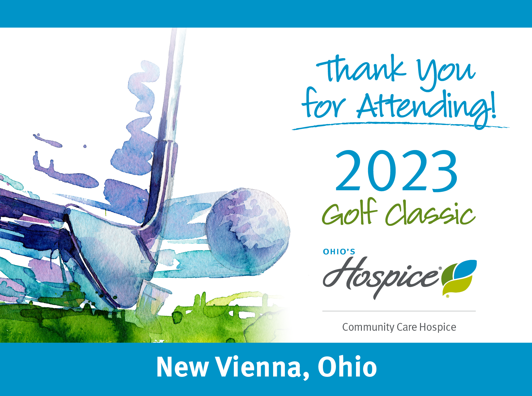 Thank you for attending! 2023 Golf Classic. Ohio's Hospice Community Care Hospice