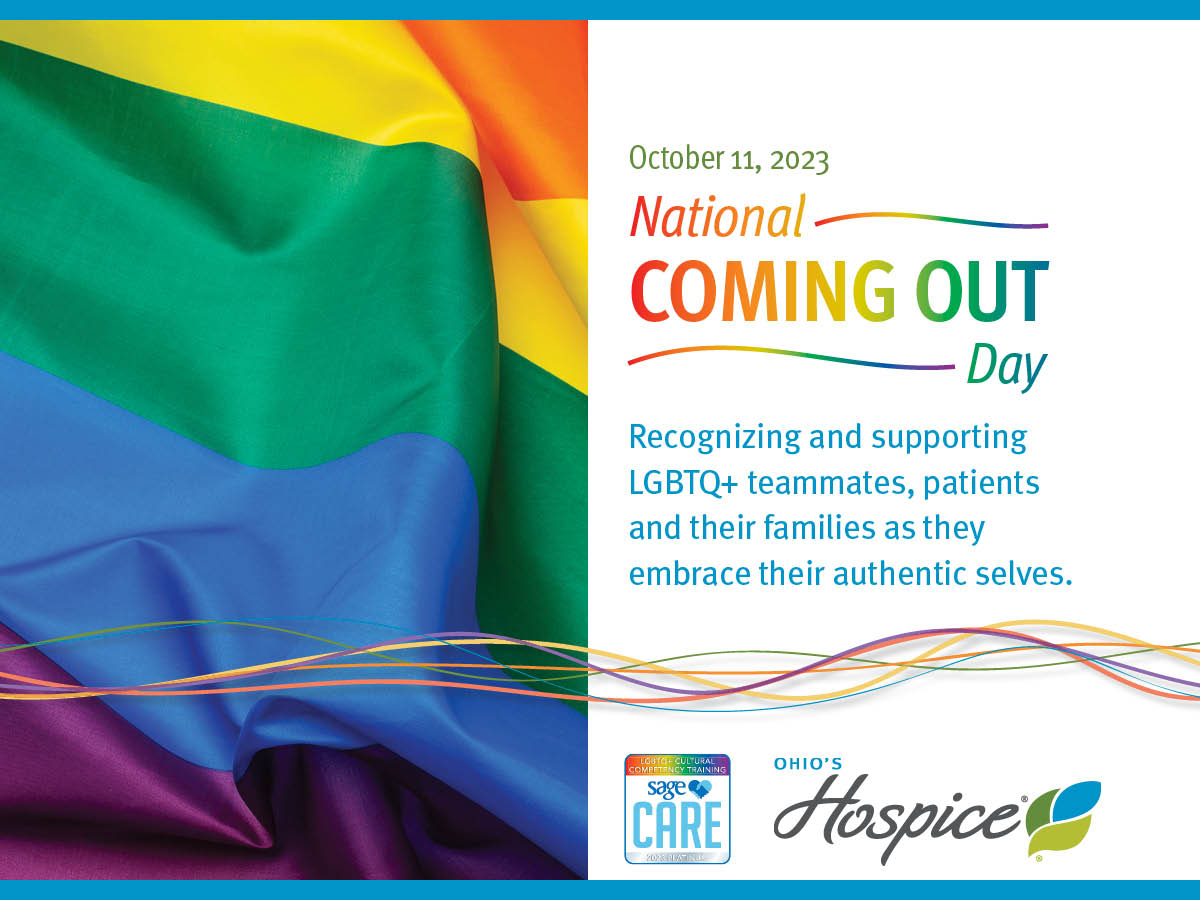 October 11, 2023. National Coming Out Day. Ohio's Hospice