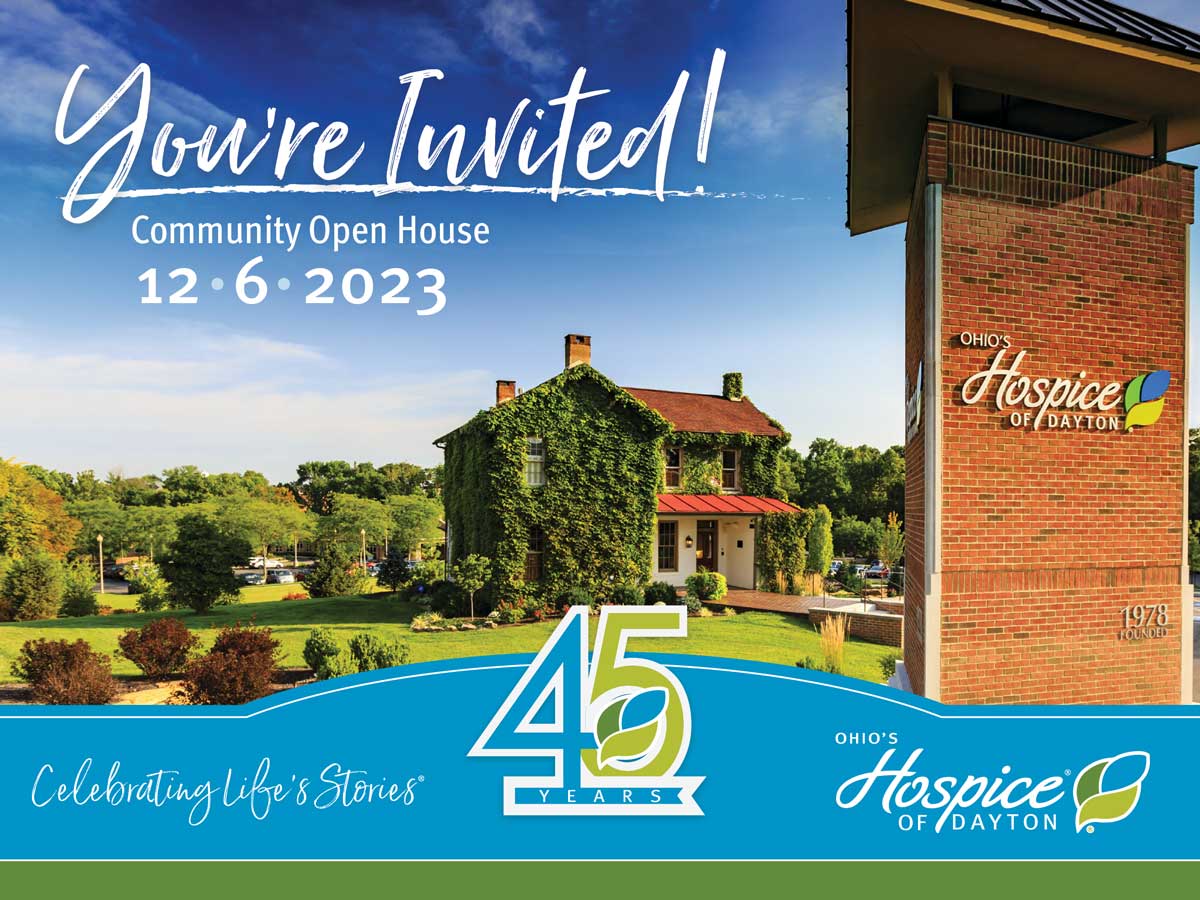 You're Invited! Community Open House 12/06/2023. Ohio's Hospice of Dayton