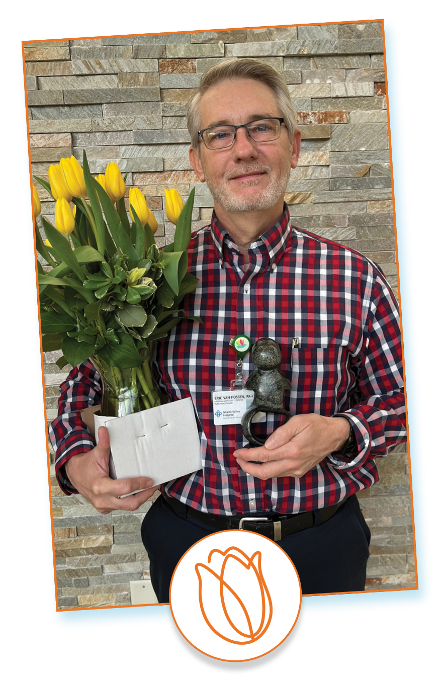 Congratulations Third Quarter 2023 Bouquet of Recognition Honoree Eric Van Fossen