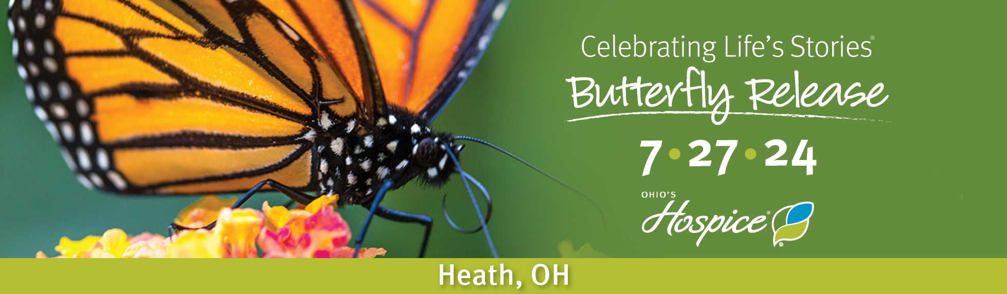 Ohio's Hospice of Central Ohio Celebrating Life's Stories 2024 Butterfly Release 7.27.24 Heath, OH