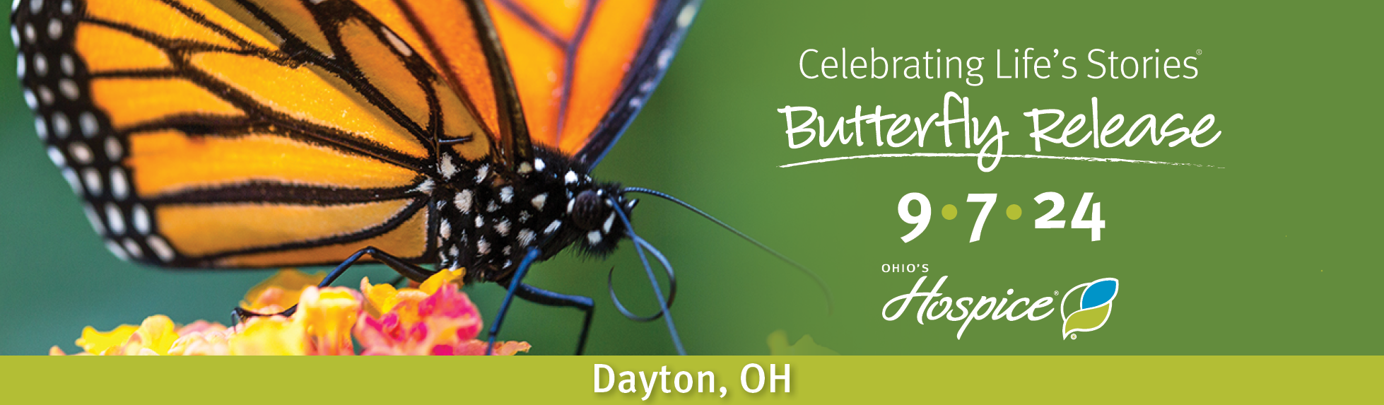 Ohio's Hospice of Dayton Celebrating Life's Stories 202Butterfly Release 9.7.24 Dayton, OH