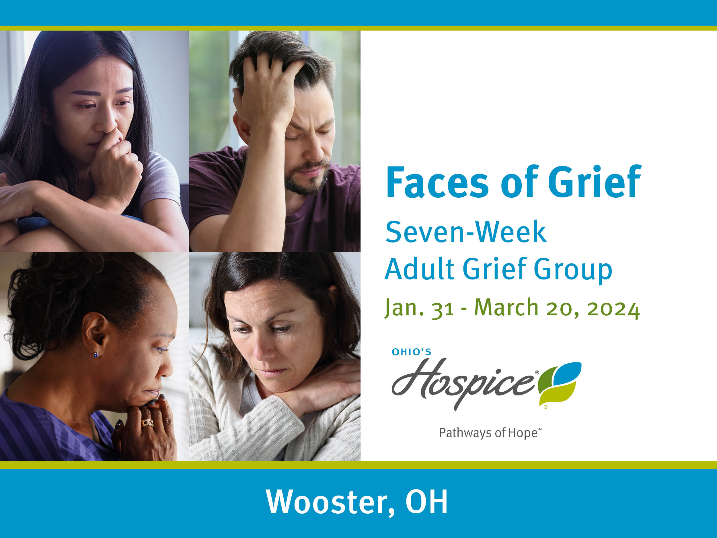 Faces of Grief Seven-Week Adult Grief Group Jan. 31 - March 20, 2024