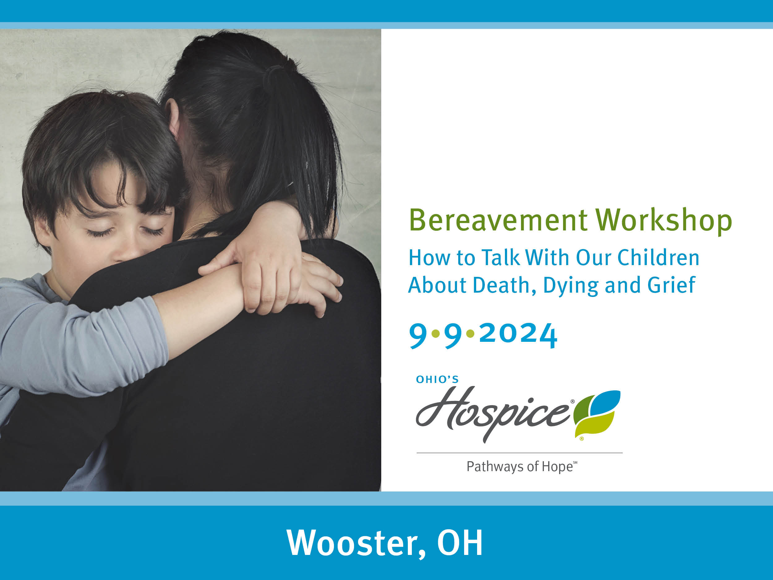 Bereavement Workshop 9/9/24 Wooster, OH