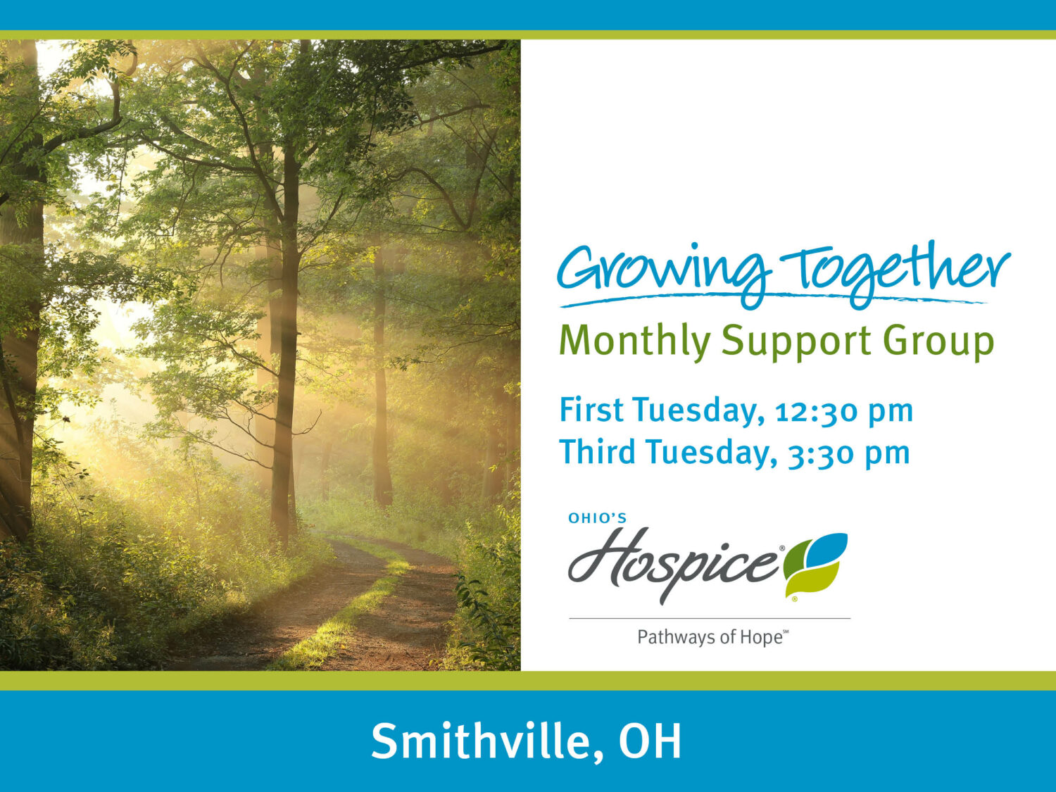 Growing Together Monthly Support Group Smithville, Ohio