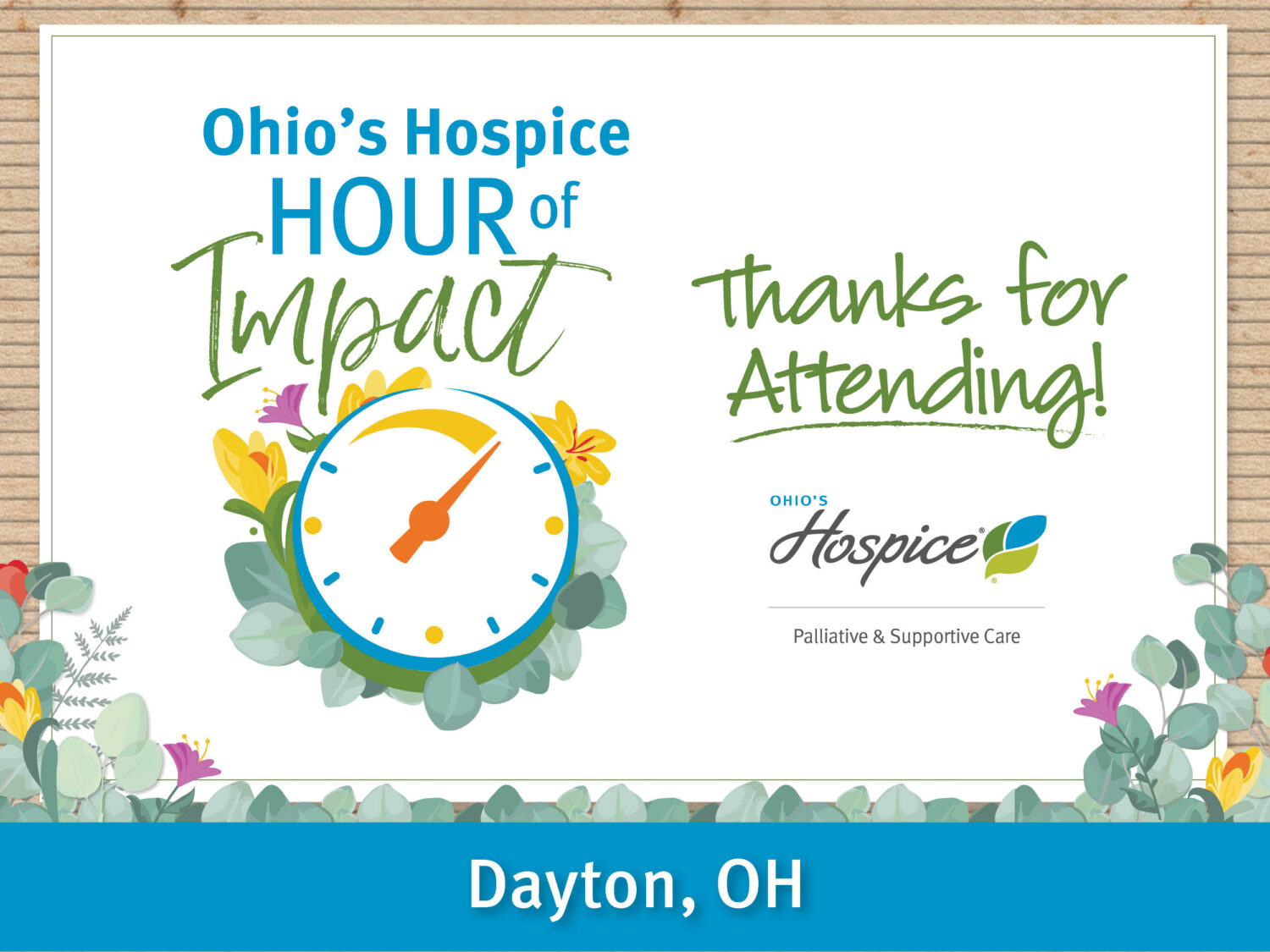 Thanks for attending our 2025 Hour of Impact Luncheon. Dayton, OH
