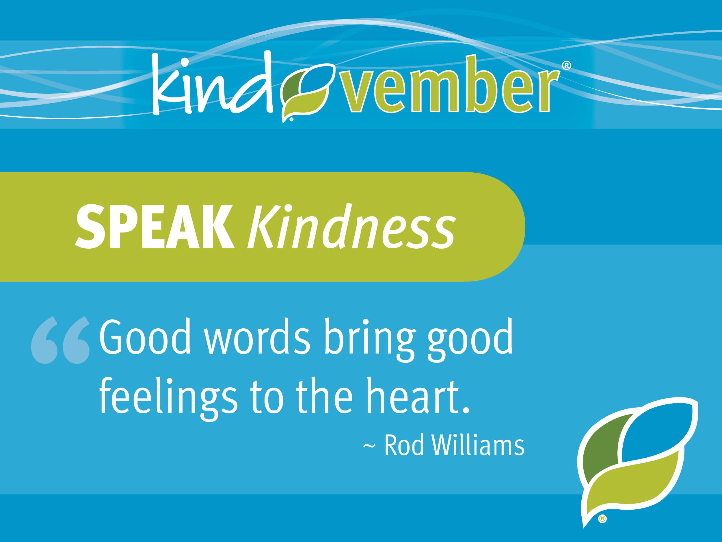 Kindvember 2025 - Speak Kindness