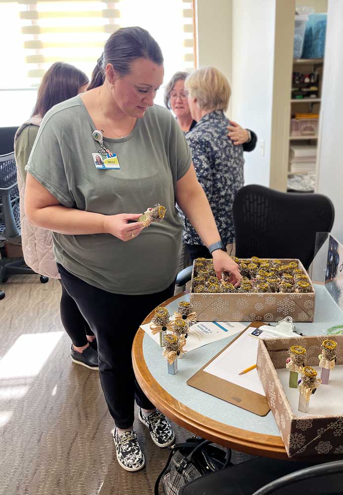 Volunteer Spotlight: Angels being distributed