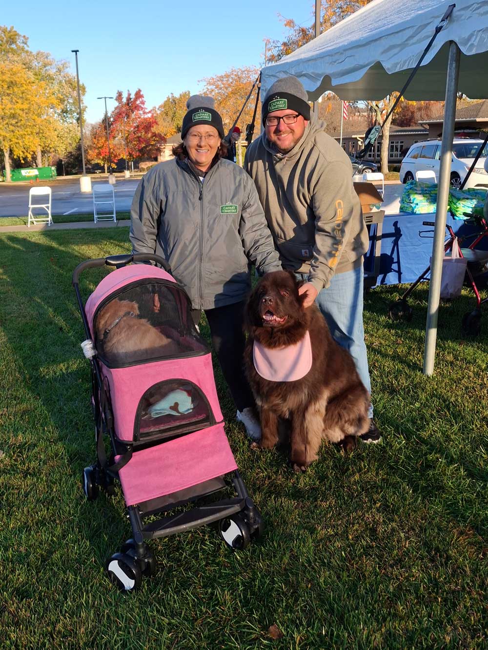 Dayton Remembrance Walk 2025 Walkers with dogs