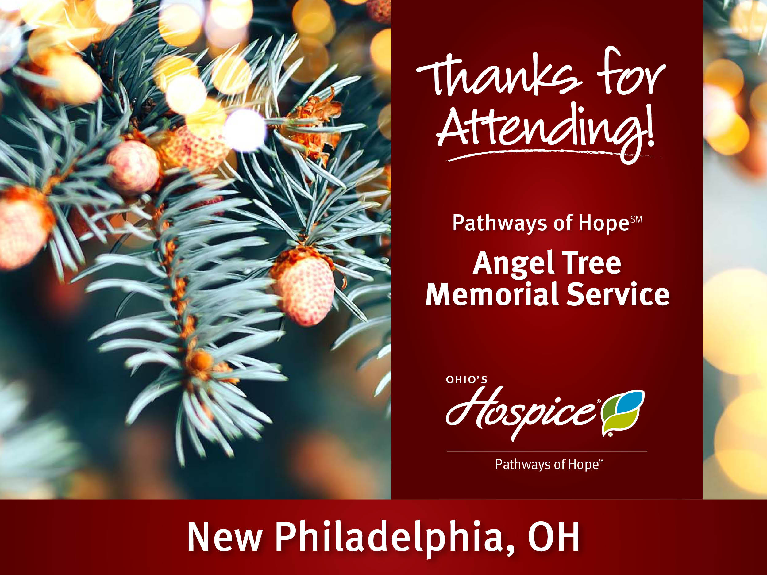 Thanks for attending our Angel Tree Memorial Service.