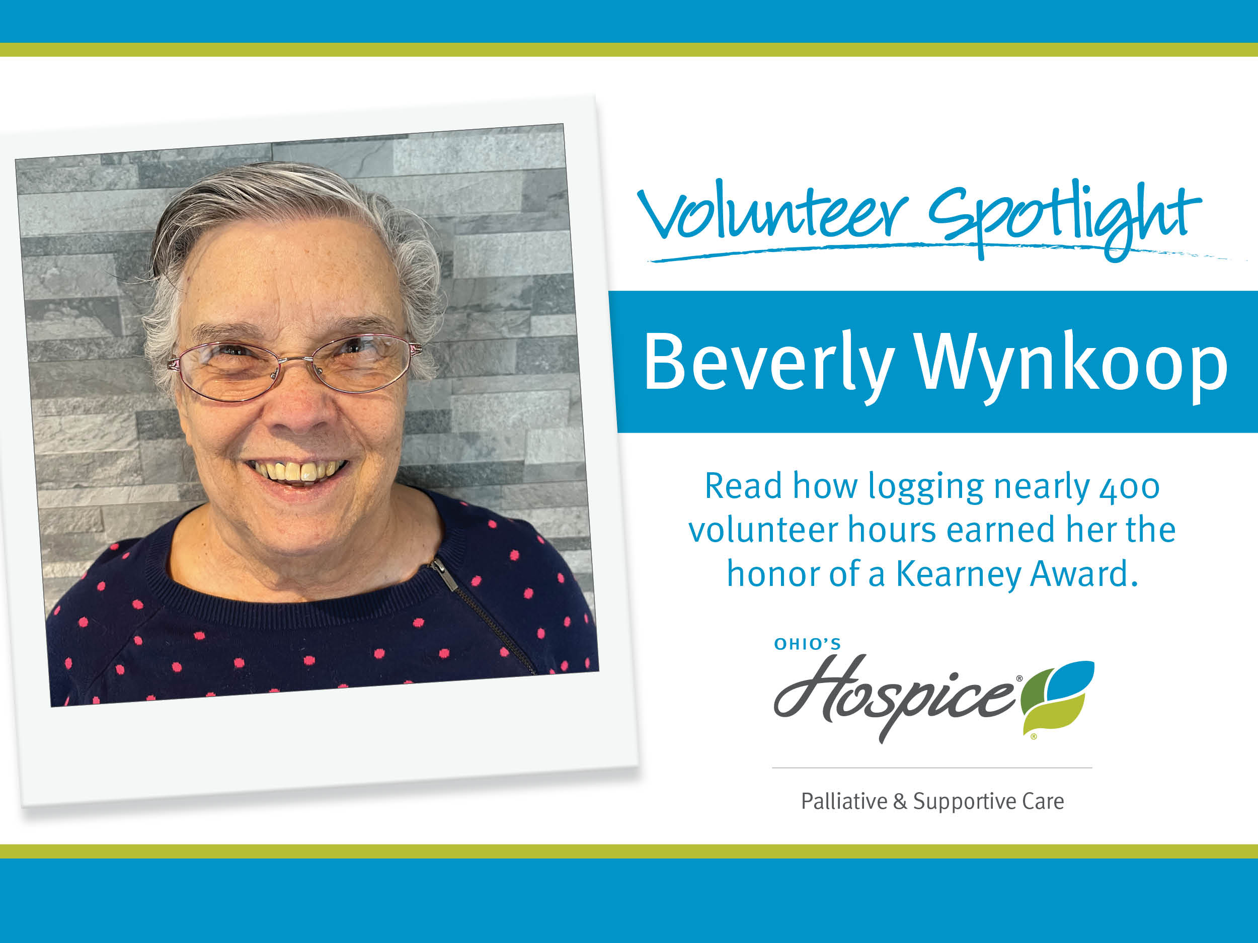 Volunteer Spotlight Beverly Wynkoop