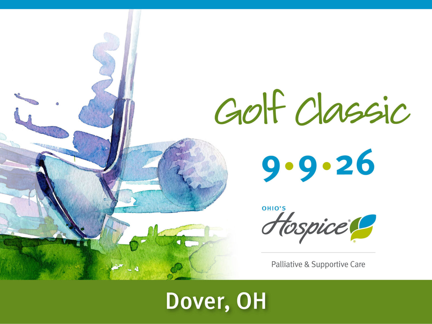 Ohio's Hospice Golf Classic 9/9/2026 Dover, OH