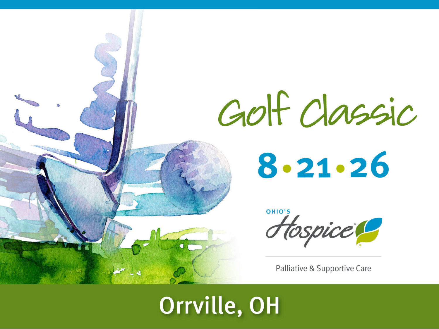 Ohio's Hospice Golf Classic 8/21/2026 Orrville, OH