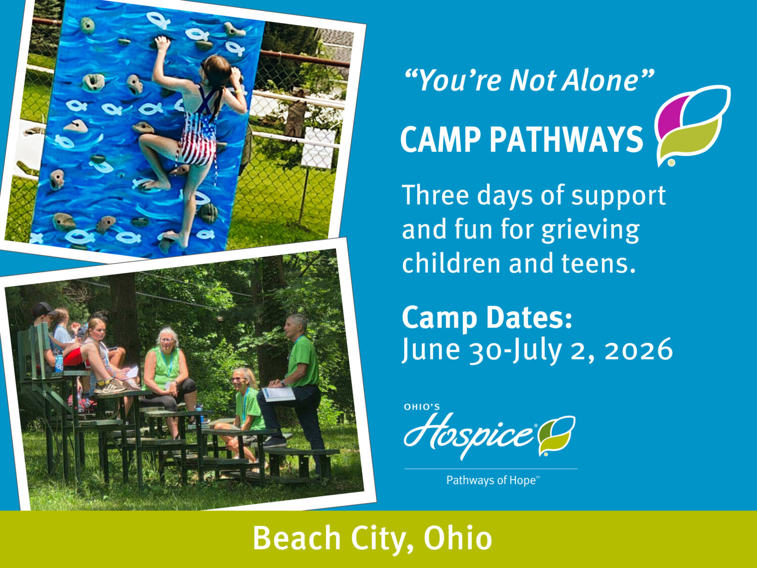 You're Not Alone Camp Pathways 2026