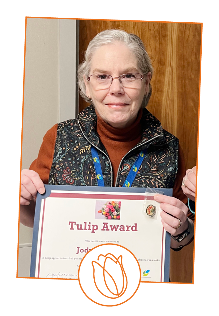 Congratulations Bouquet of Recognition Honoree Jody Holstein