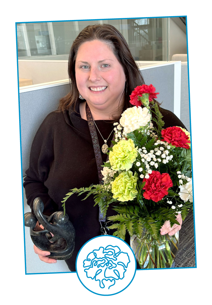 Congratulations Bouquet of Recognition Honoree Brittani Pratt