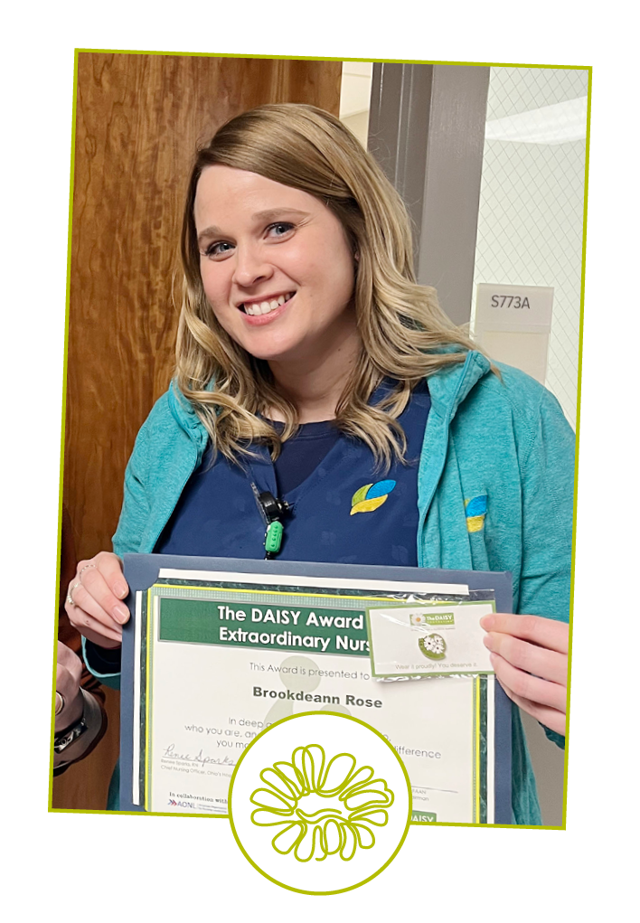 Congratulations Bouquet of Recognition Honoree Brookdeann Rose