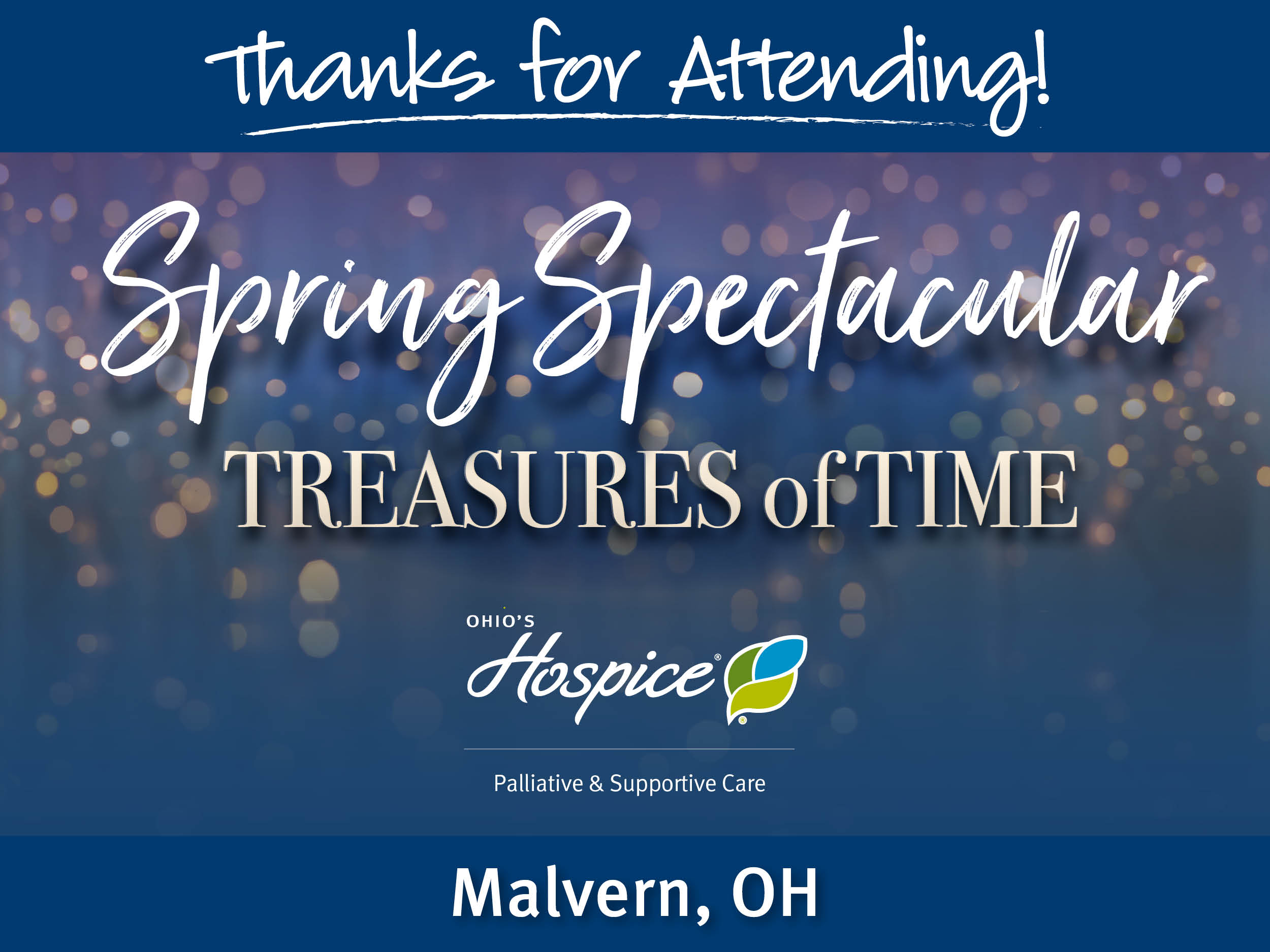 2026 Spring Spectacular Treasures of Time Thanks for Attending