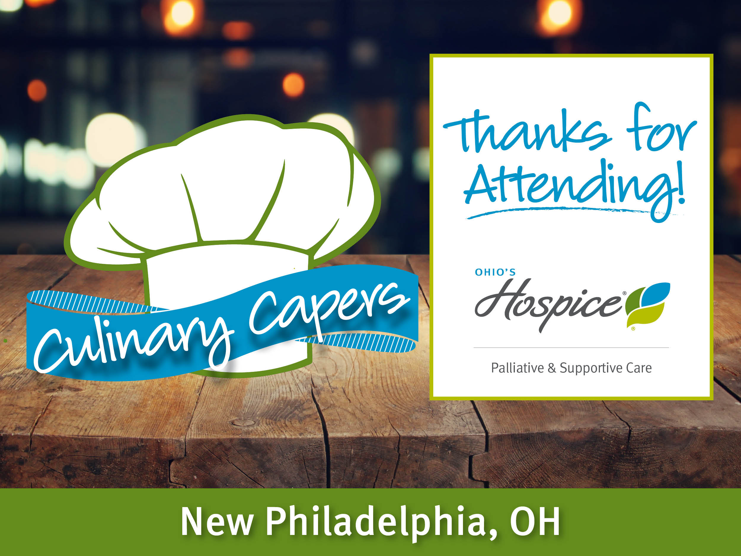 Thanks for attending Culinary Capers