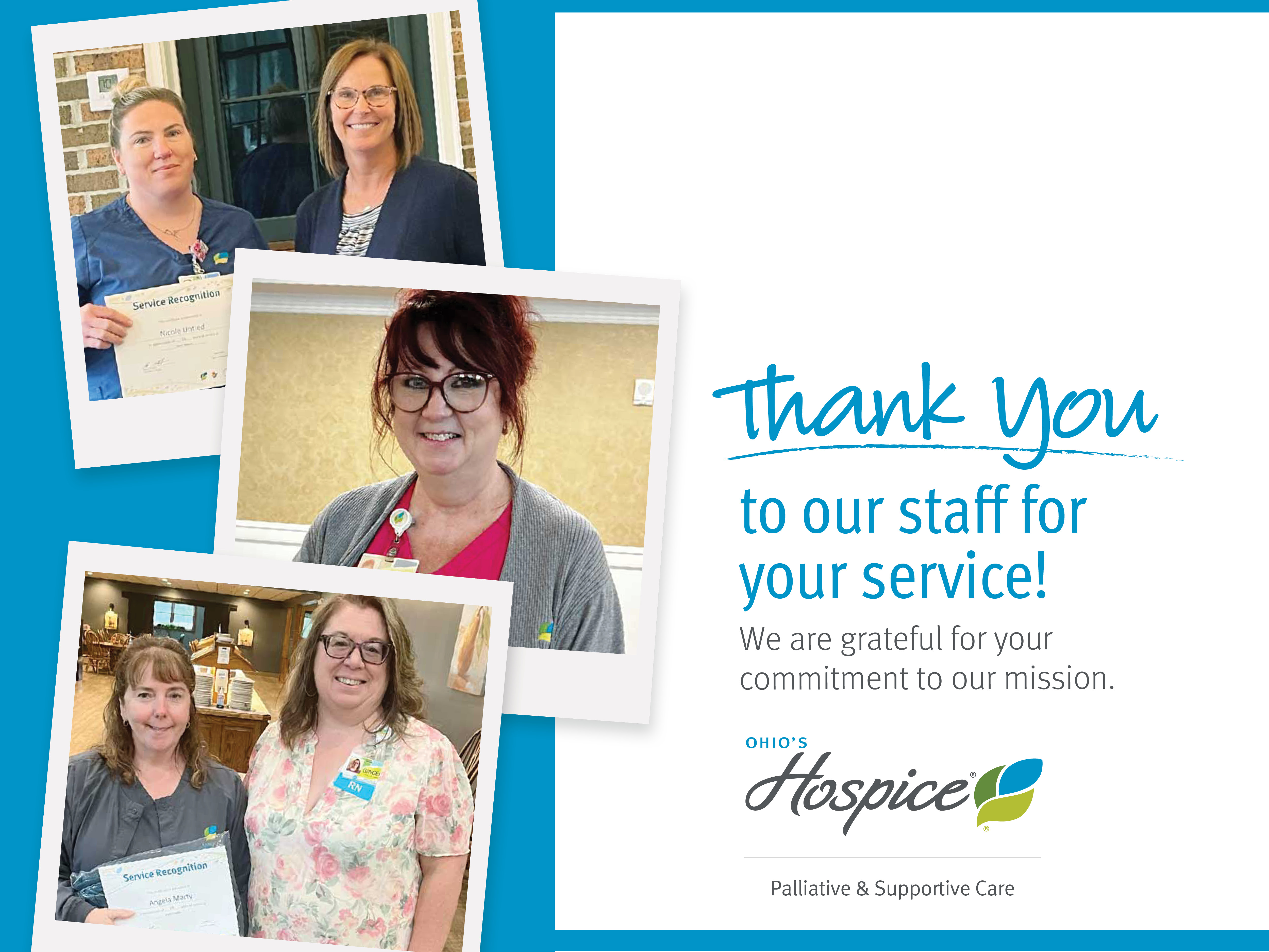 Thank you to our staff for your service!
