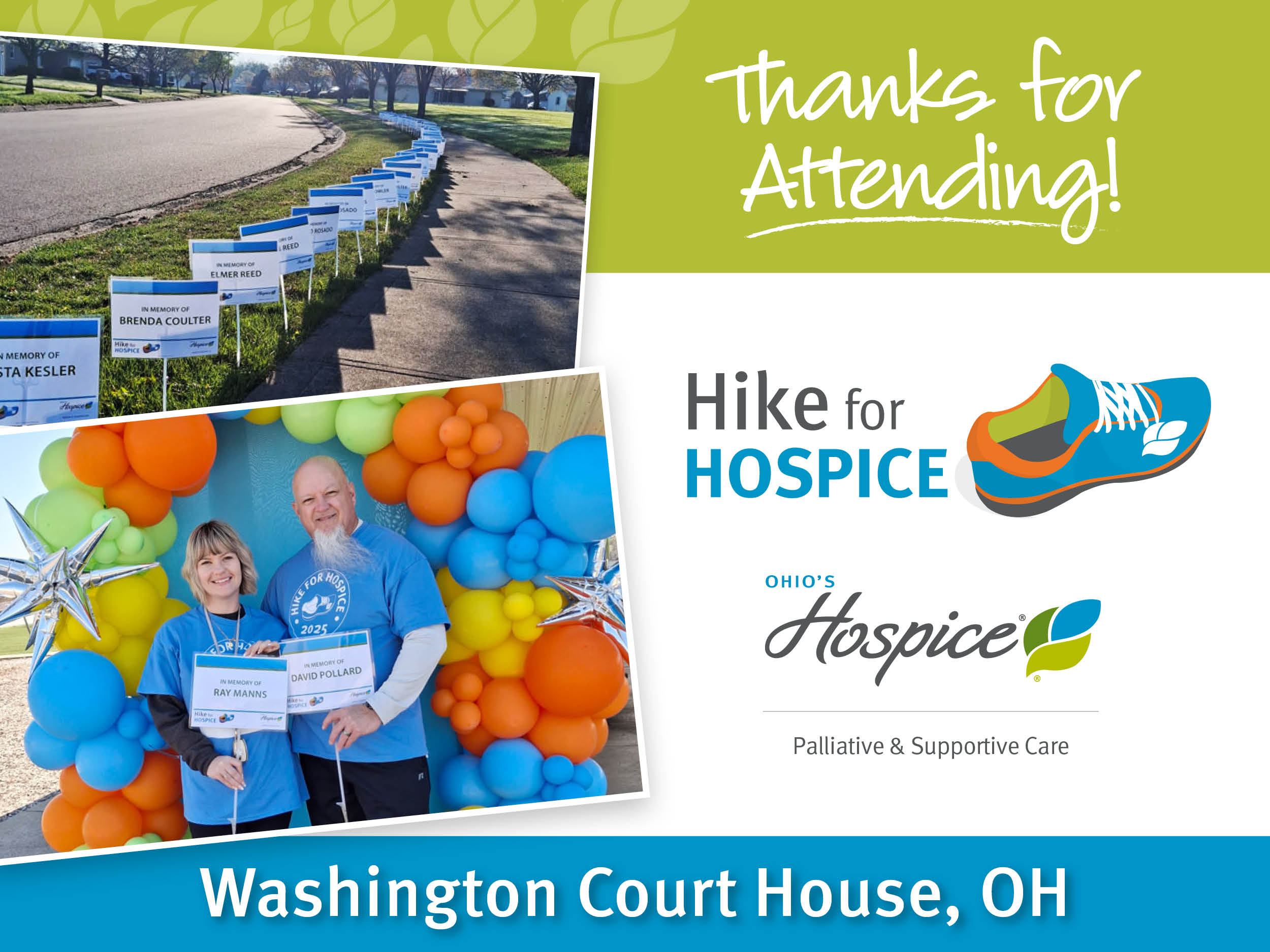 Thanks for Attending Hike for Hospice 2026