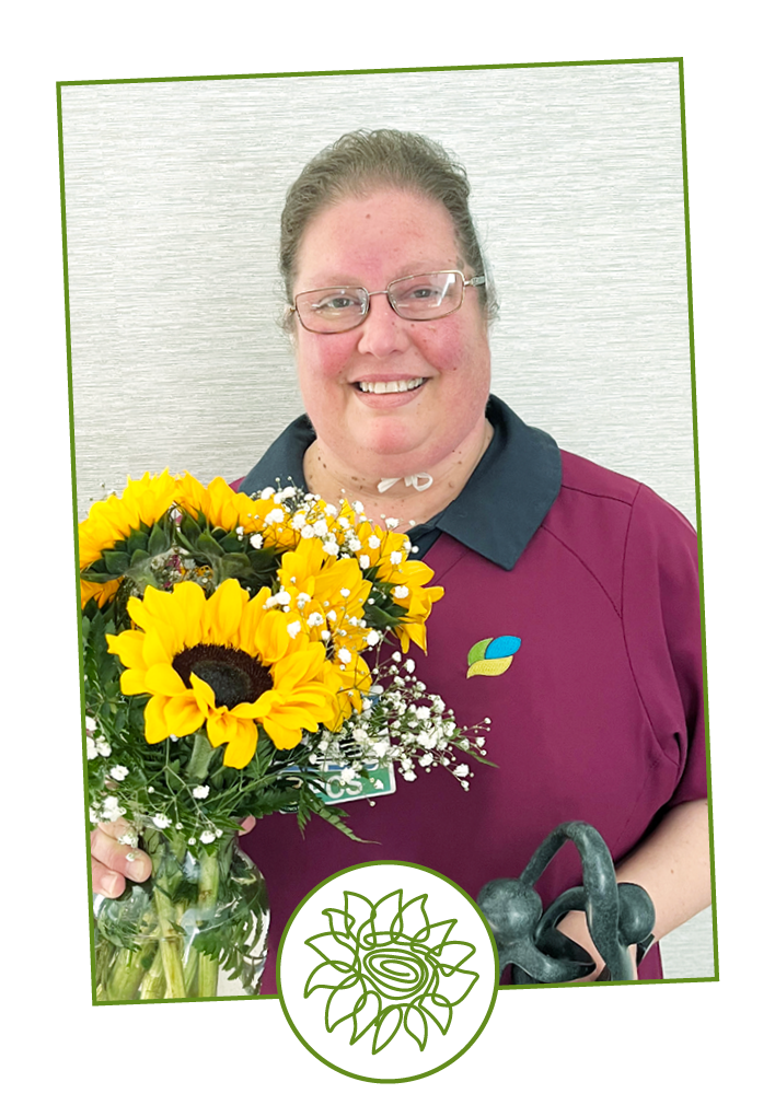 Congratulations Bouquet of Recognition Honoree Bethany Delk