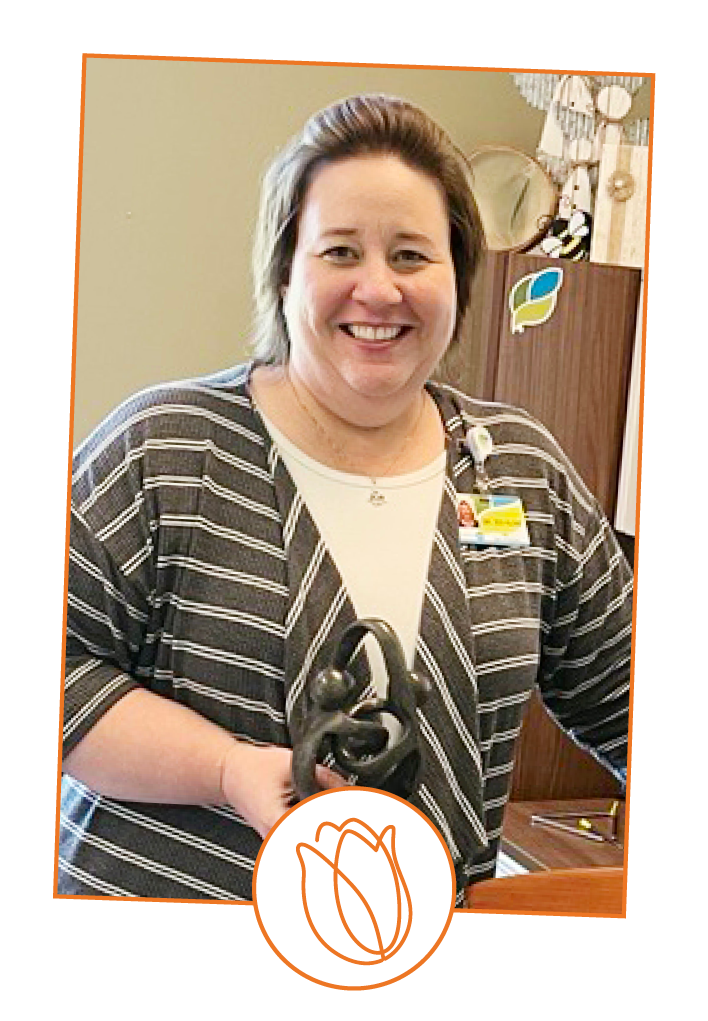 Congratulations Bouquet of Recognition Honoree Dr. Kline