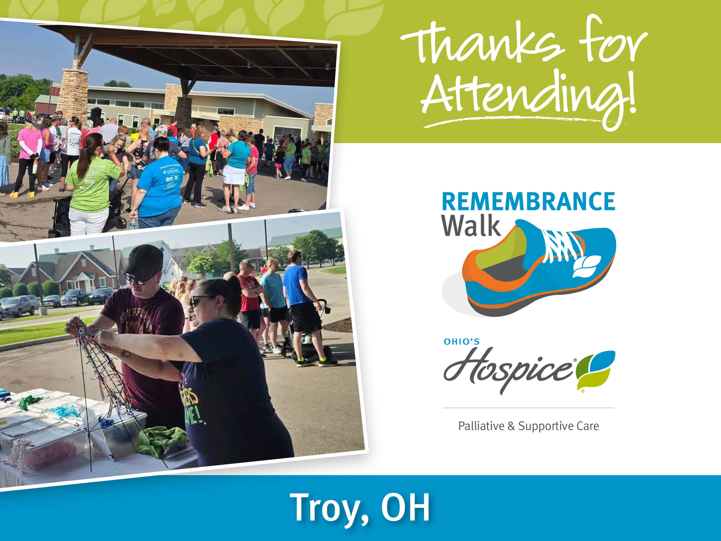 Thanks for attending the Ohio's Hospice Remembrance Walk