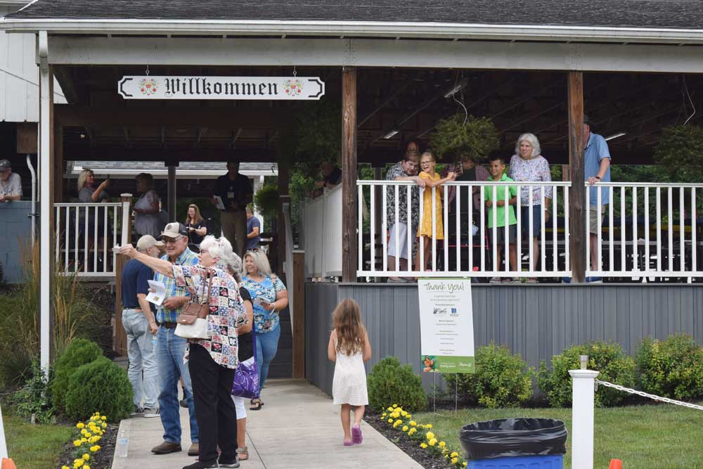 Guests at the Newark Butterfly Release