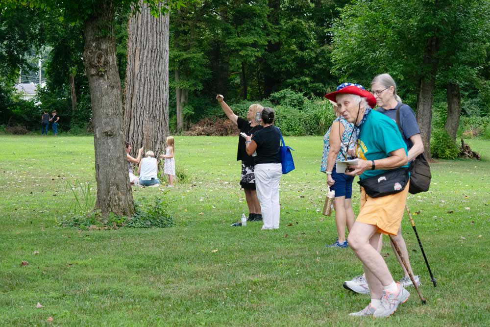 Guests at the Newark Butterfly Release