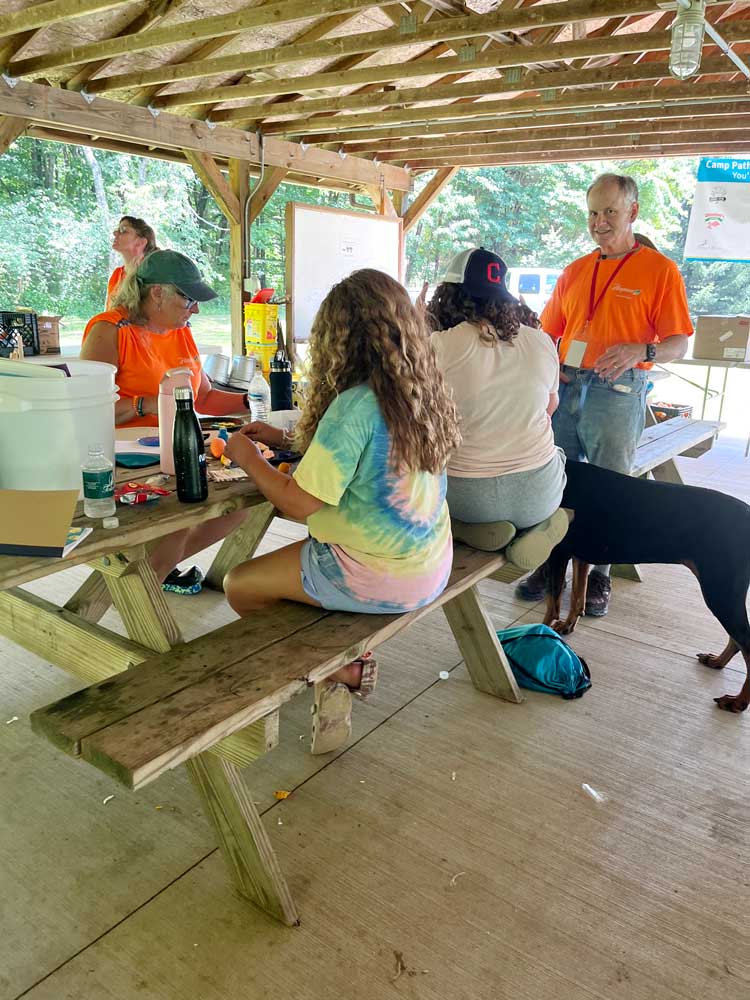 Camp Pathways North kids doing projects
