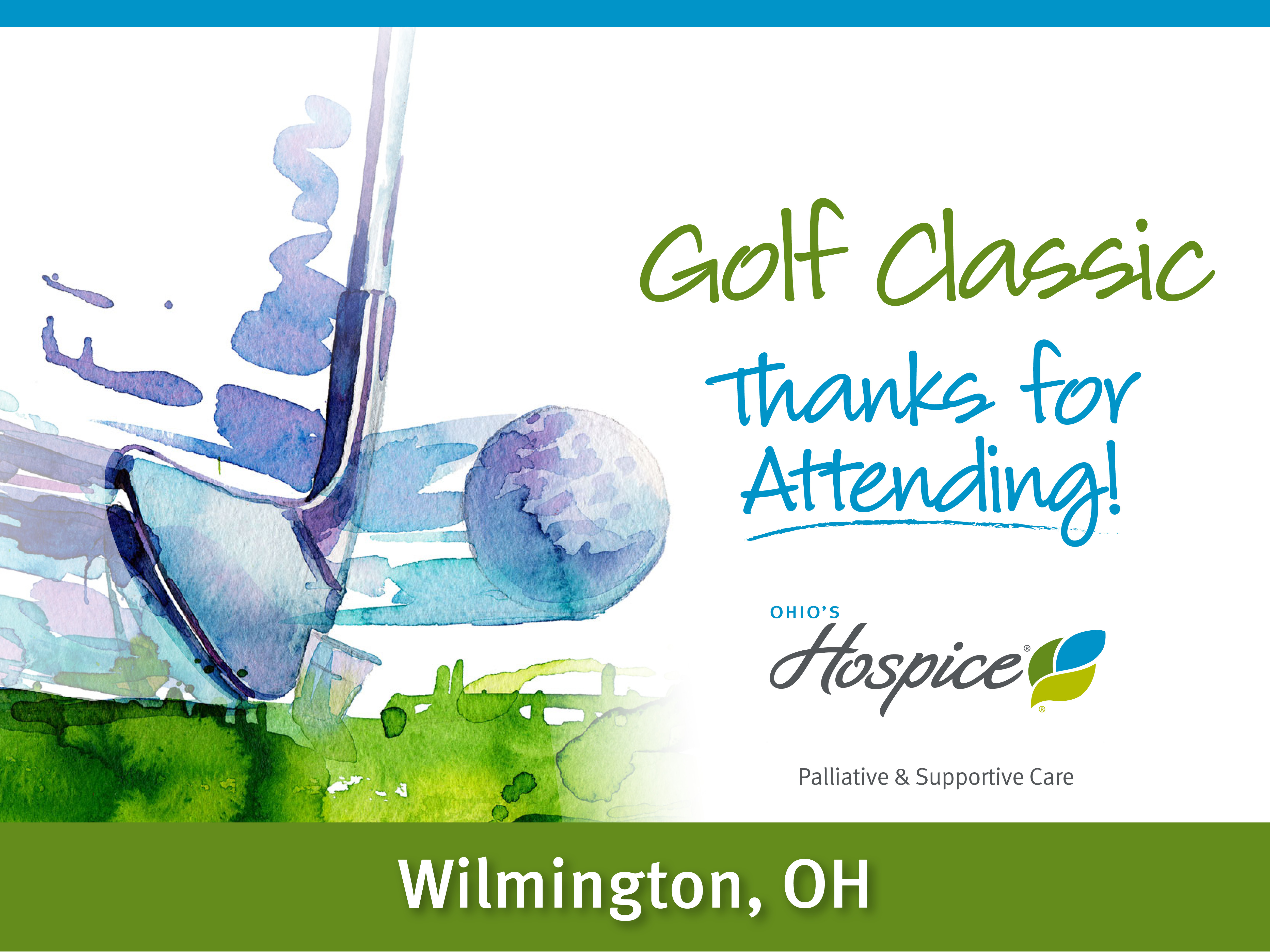 Thank You for Attending Ohio's Hospice Wilmington Golf Classic