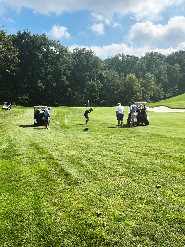 Dover Golf Classic team on the course